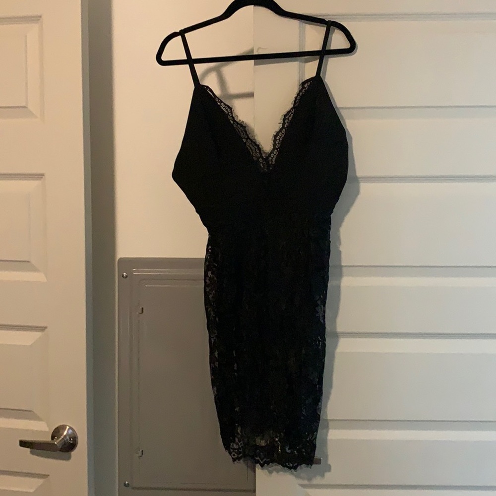 Cheeky Black Lace dress - bottom is see through